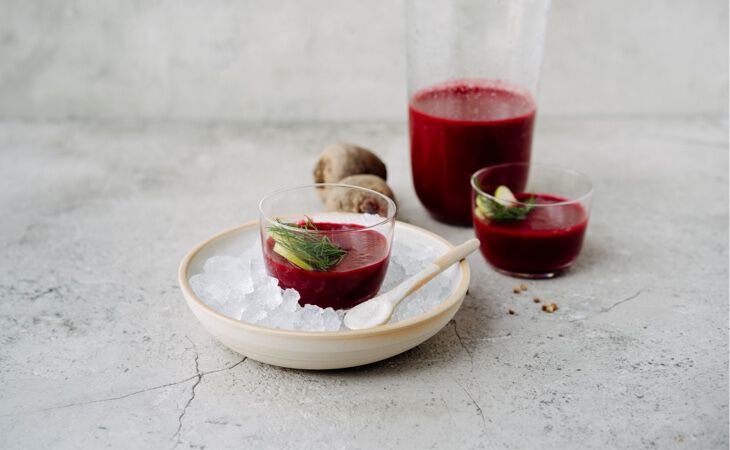 Summer lunch sorted: Refreshing beetroot, wasabi and coconut gazpacho